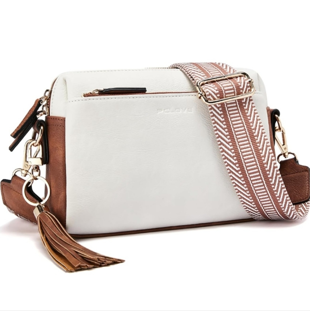 Vegan leather crossbody purse